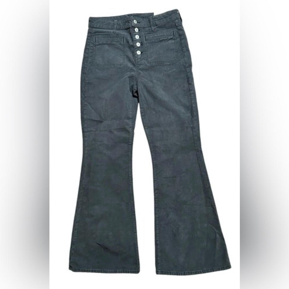 American Eagle Outfitters Charcoal Gray Boot Cut Corduroy Pants